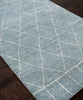 Tangier Hand-Knotted Wool Rug, Slate Blue