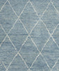 Tangier Hand-Knotted Wool Rug, Slate Blue
