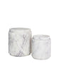 Round Marble Canisters with Lid