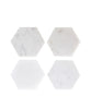 Set of 4 Marble Hex Coasters