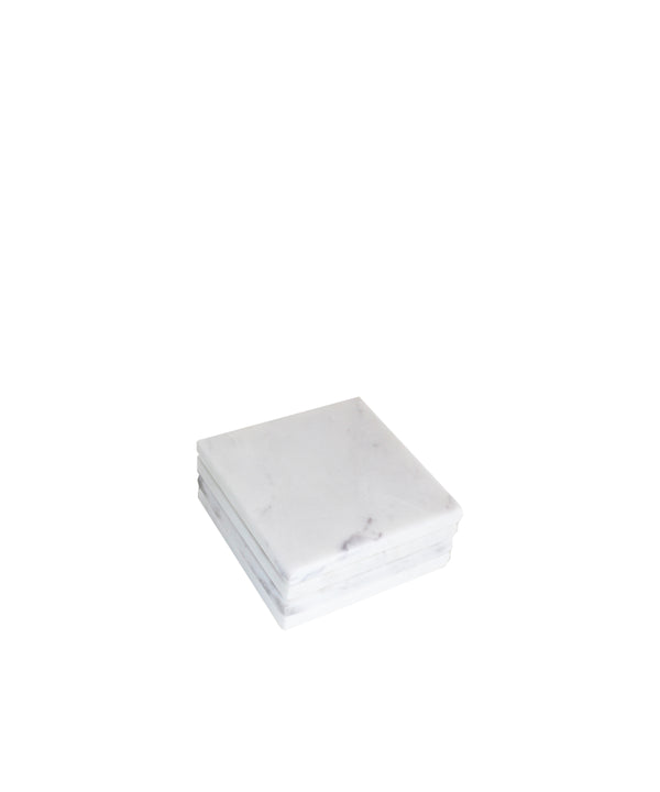 Set of 4 Marble Square Coasters