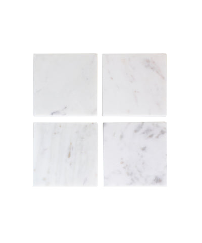 Set of 4 Marble Square Coasters