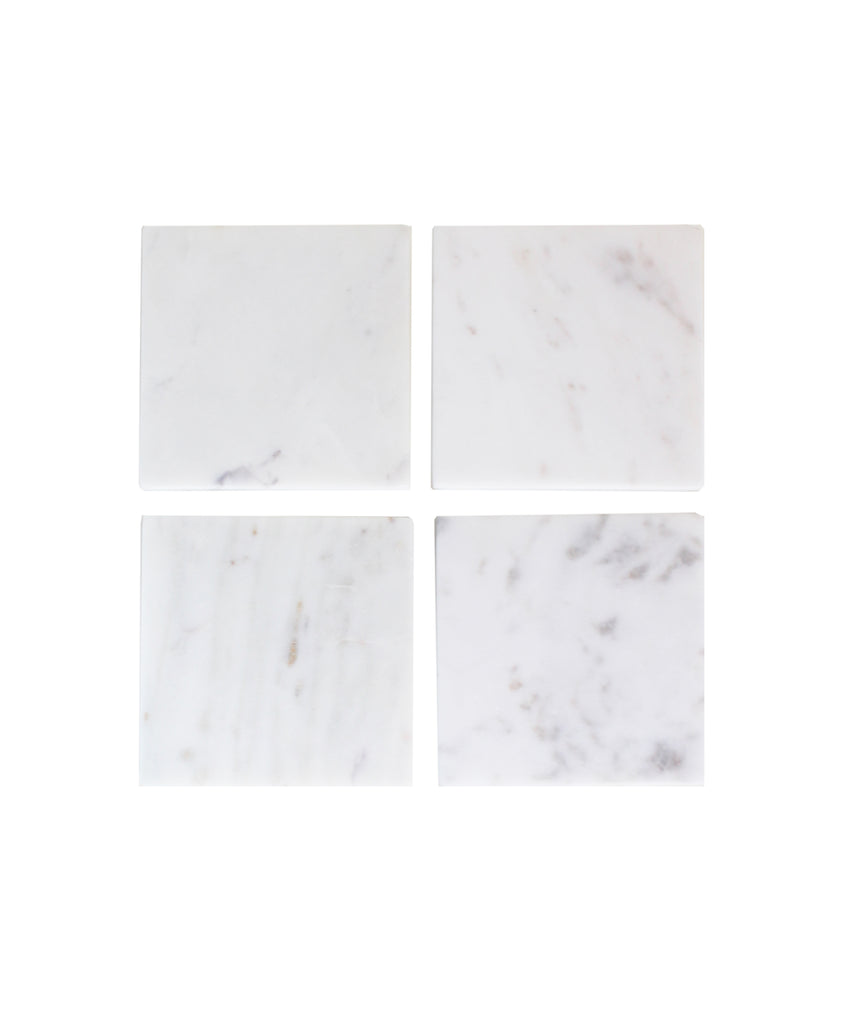 Set of 4 Marble Square Coasters