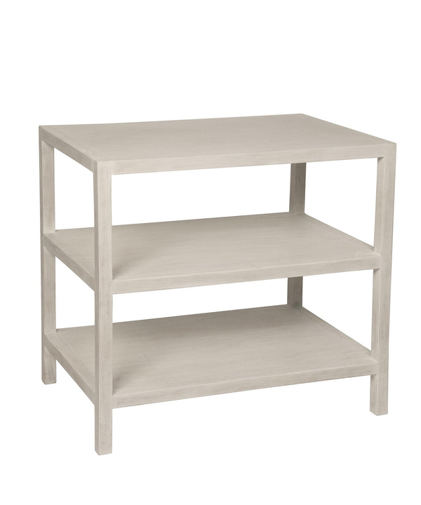 2-Shelf Side Table, White Wash - High Street Market