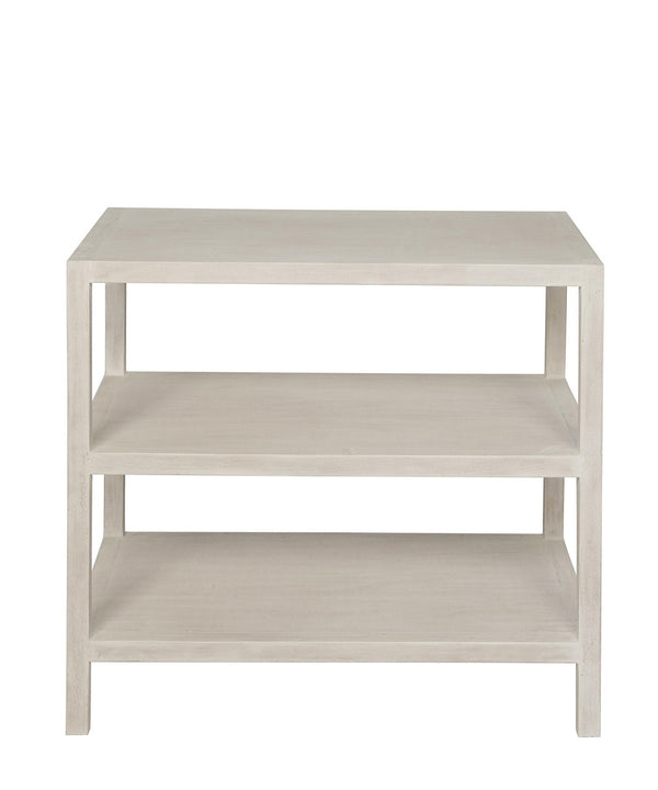2-Shelf Side Table, White Wash - High Street Market