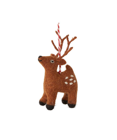 Woodland Felt Reindeer Ornament