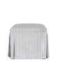 Sam Pleated Ottoman, Hampton Zinc