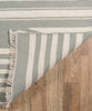 Theo Stripe Flat Weave Rug, Grey