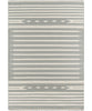 Theo Stripe Flat Weave Rug, Grey