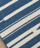 Theo Stripe Flat Weave Rug, Indigo