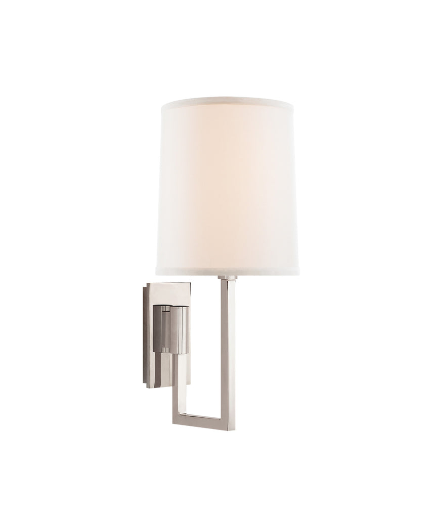 Aspect Library Sconce, Polished Nickel