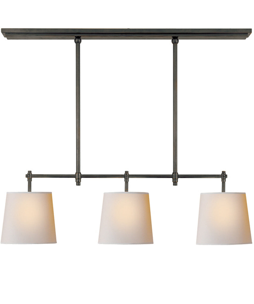 Bryant Small Billiard 3-Light Pendant, Bronze