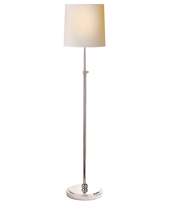 Bryant Adjustable Floor Lamp, Polished Nickel