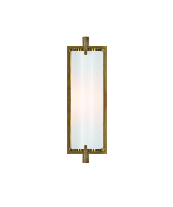 Calliope Short Bath Light, Antique Brass