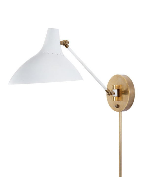 Charlton Wall Sconce, White