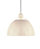 Eugene Large Pendant, Antique White Enamel