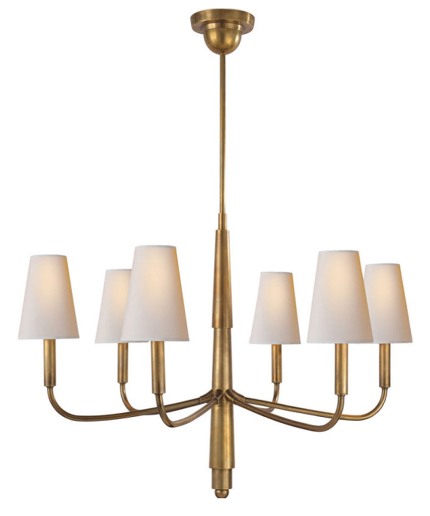 Small Farlane Chandelier, Antique Brass