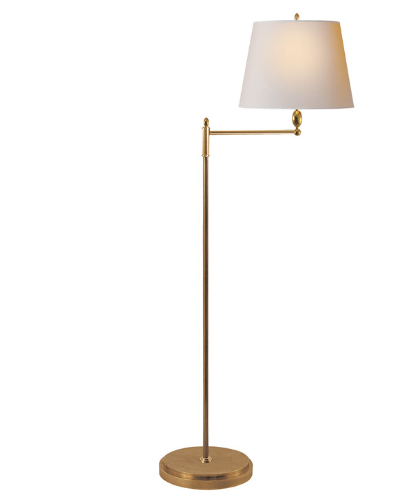 Paulo Floor Lamp, Antique Brass
