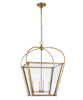 Medium Plantation Lantern, Antique Brass