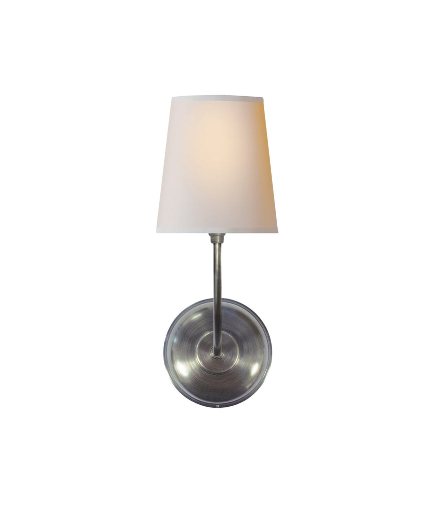 Vendome Single Wall Sconce, Antique Nickel