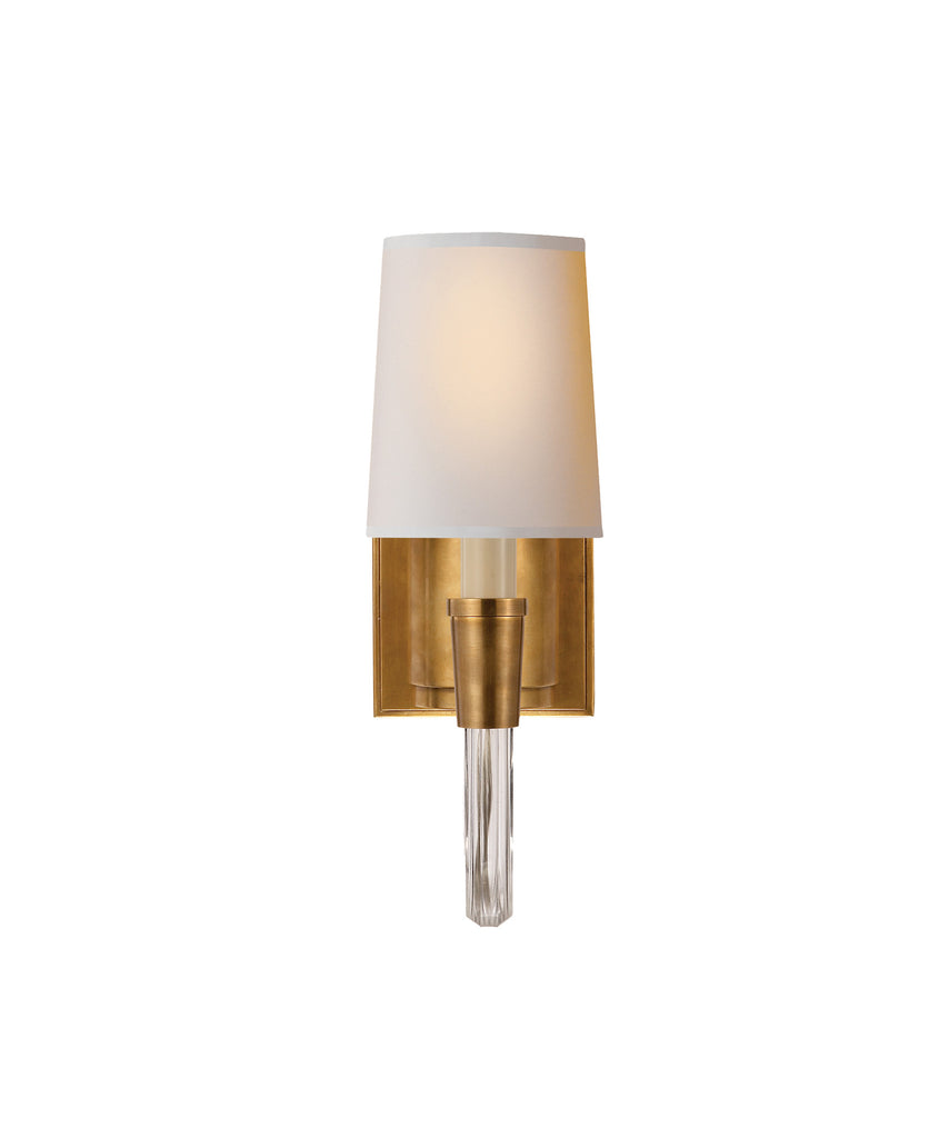 Vivian Single Sconce, Antique Brass