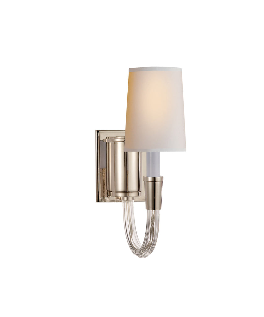 Vivian Single Sconce, Polished Nickel