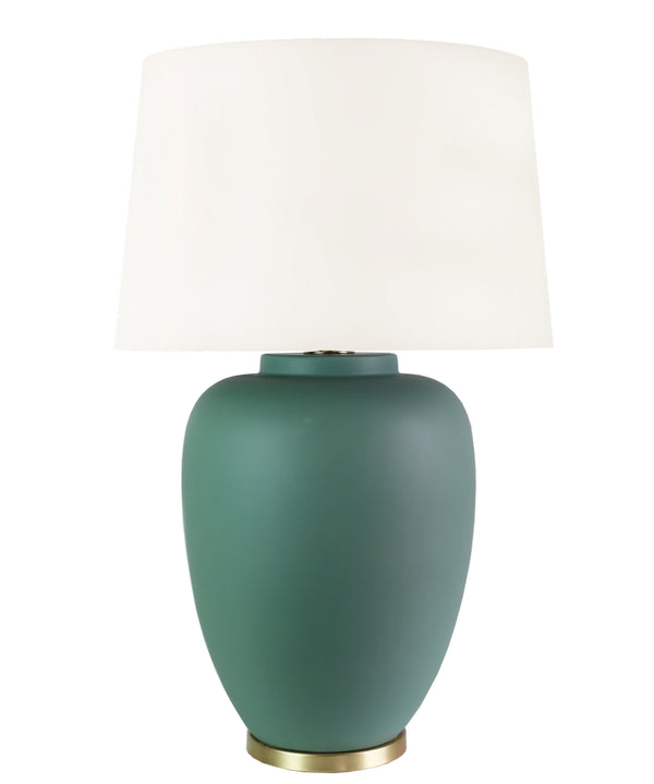Wren Table Lamp, Matte Pacific Green