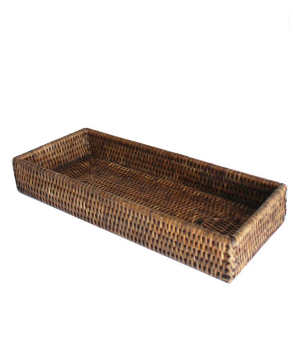 Woven Valet Tray, Brown