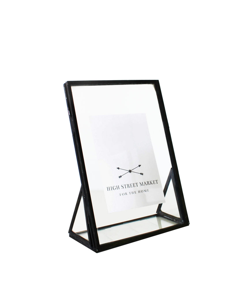 Double Sided Glass Picture Frame, Bronze
