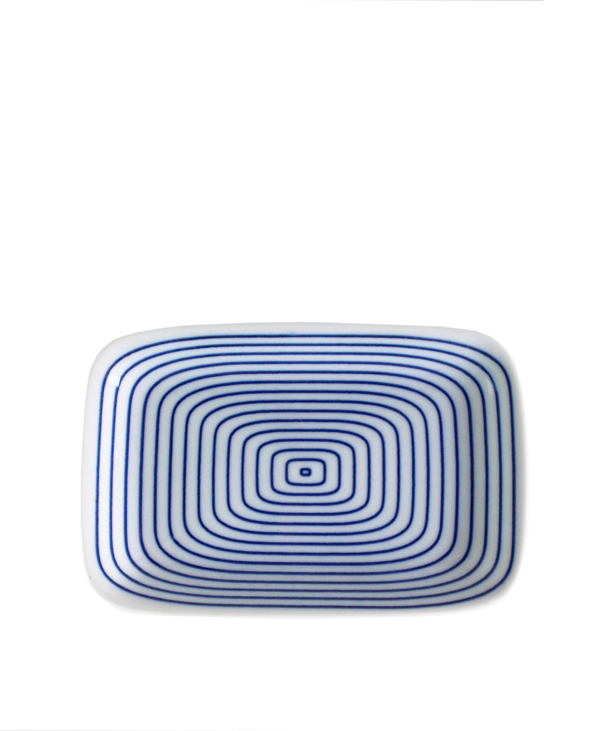 Small Porcelain Dish, Infinity Blue