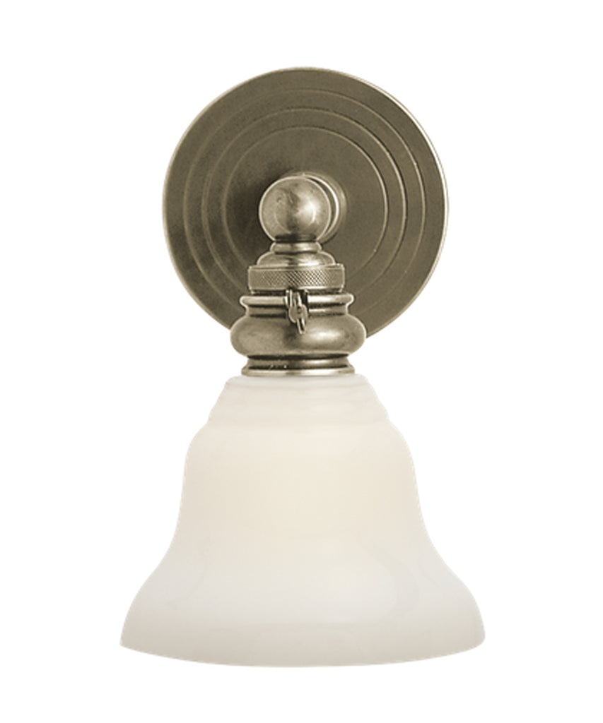 Boston Functional Single Light, Antique Nickel