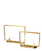 Double Sided Glass Picture Frames, Brass