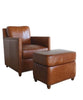 Benjamin Leather Ottoman