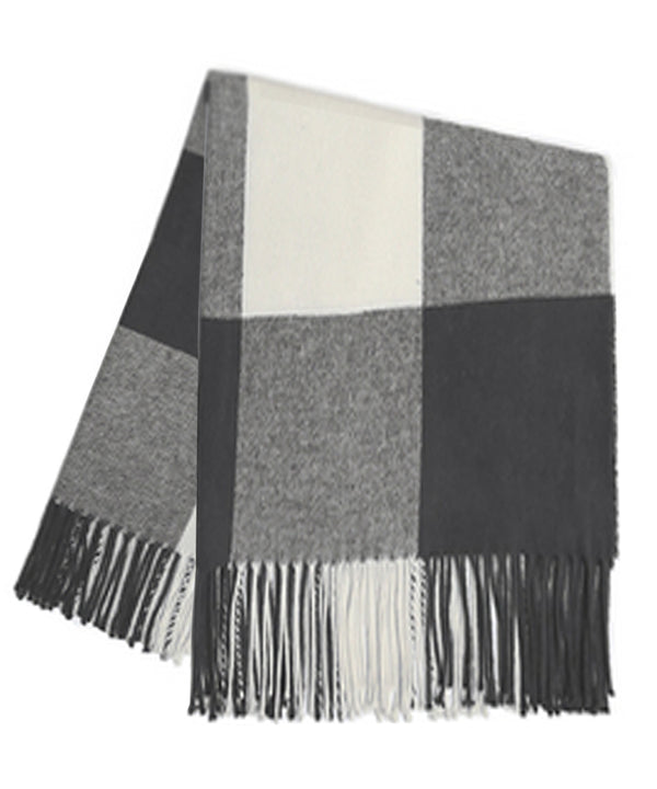 Buffalo Check Throw Blanket, Charcoal