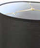 Black Linen Drumshade, Large