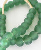 Recycled Glass Beads, Green