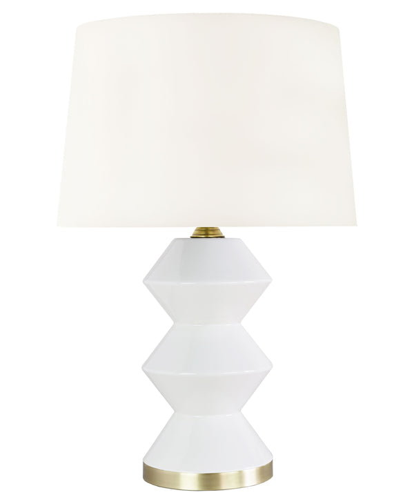 Devon Table Lamp, White