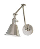 Jefferson Double Arm Wall Sconce, Polished Nickel