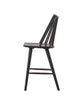 Elsie Windsor Counter Stool, Black Oak