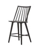 Elsie Windsor Counter Stool, Black Oak