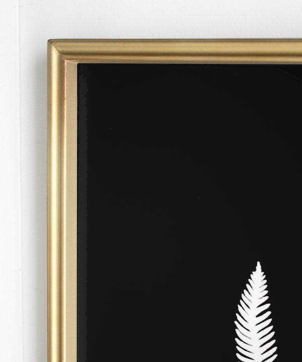 Shadow Fern Study No. 1, Brass Frame