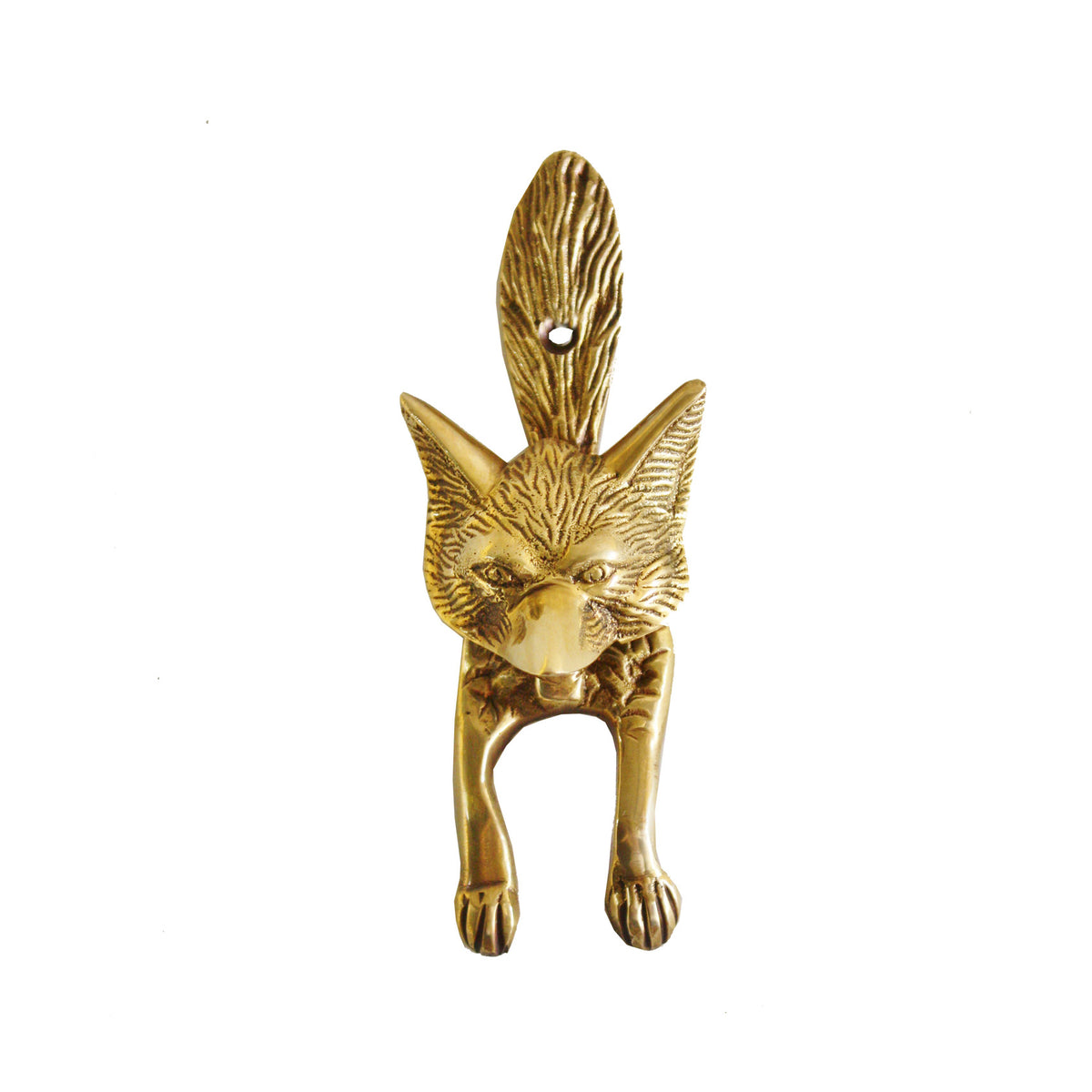 Brass Fox Door Knocker – High Street Market
