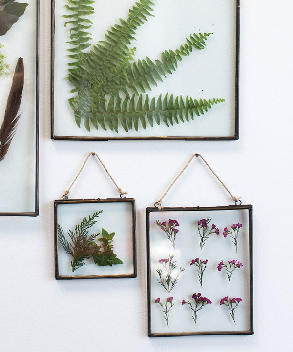 Hanging Double Sided Glass Picture Frame