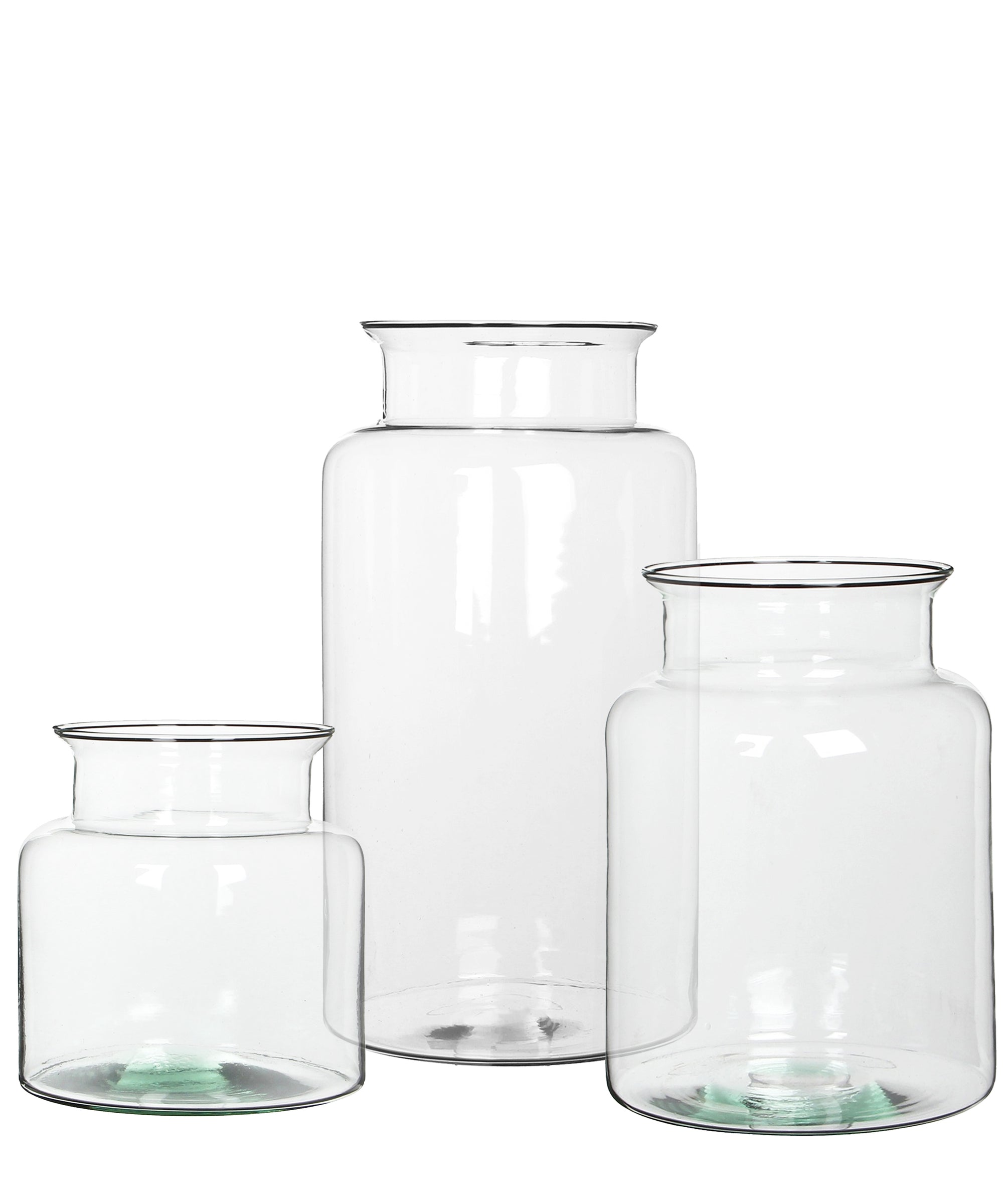 Clear Glass Hurricane Vases High Street Market
