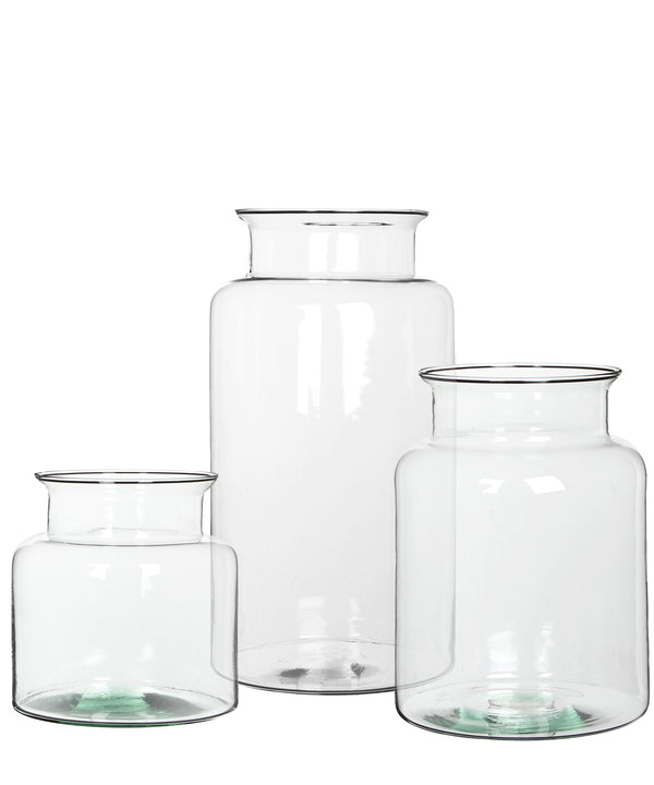 Clear Glass Hurricane Vases