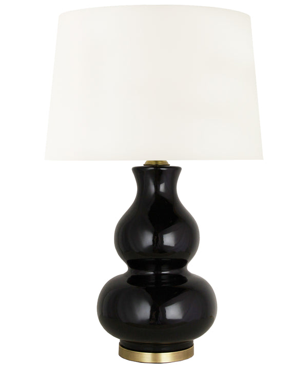 Addison Gourd Table Lamp, Black