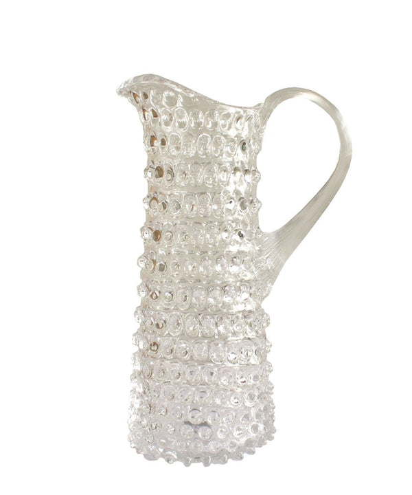 Clear Glass Hobnail Martini Pitcher
