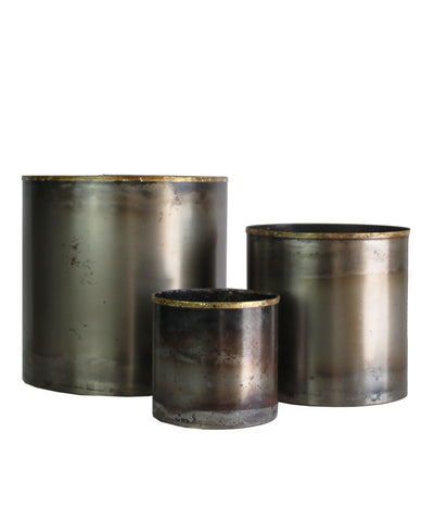 Mixed Metal Planter