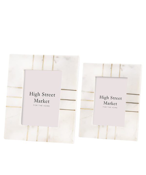 Marble & Brass Inlay Frame
