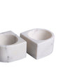 White Marble Salt & Pepper Pinch Pots, Set of 2
